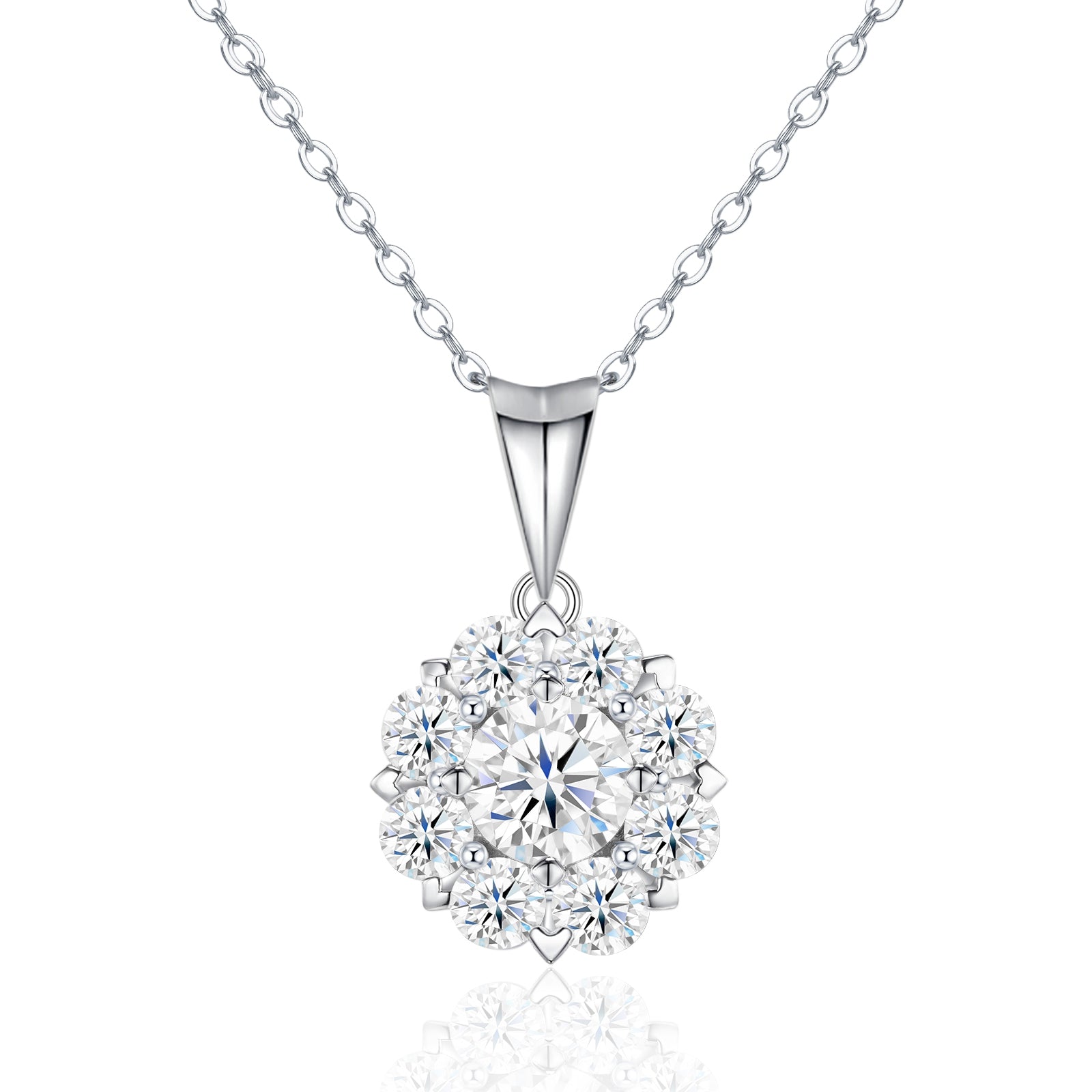 Celestial Bloom Moissanite Necklace