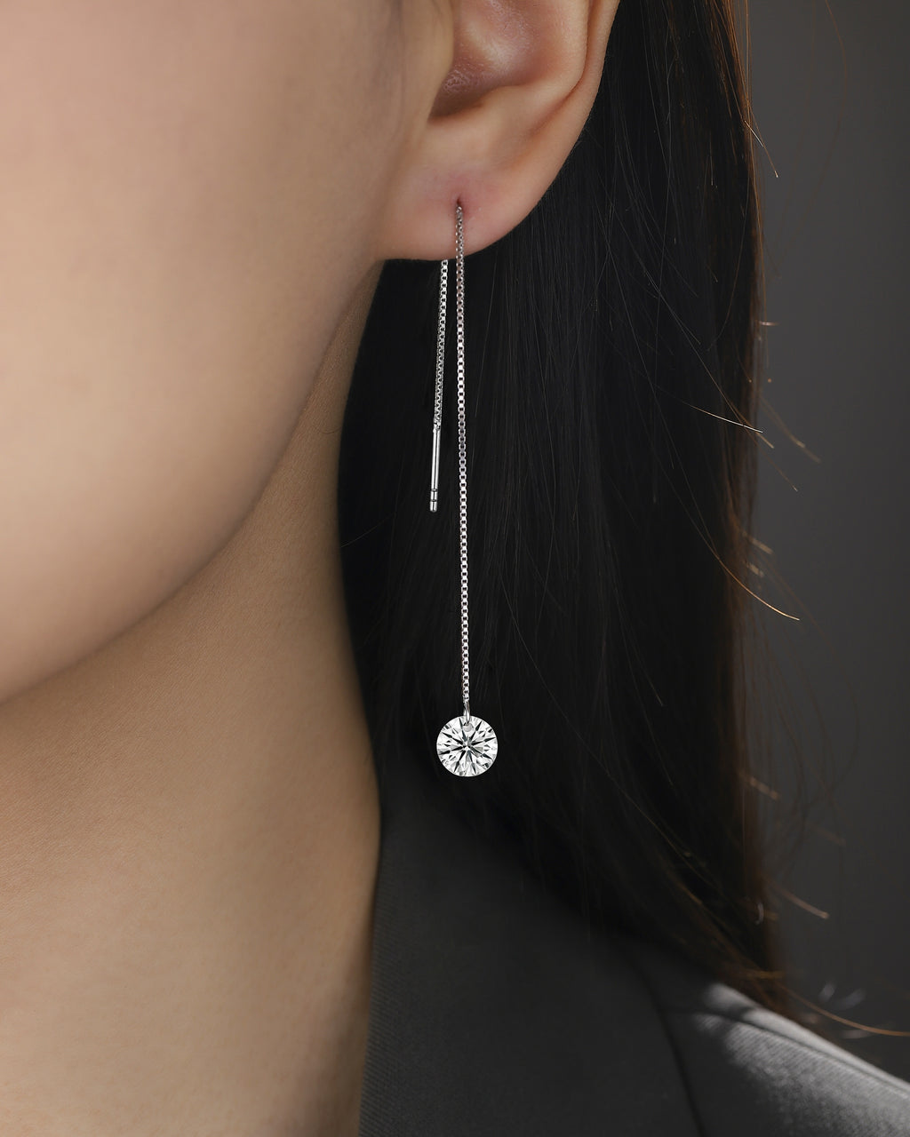 Luminous Drop Moissanite Earrings