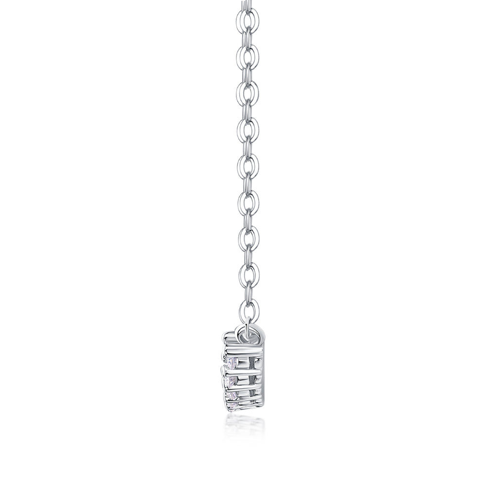 Serene Curve Moissanite Necklace