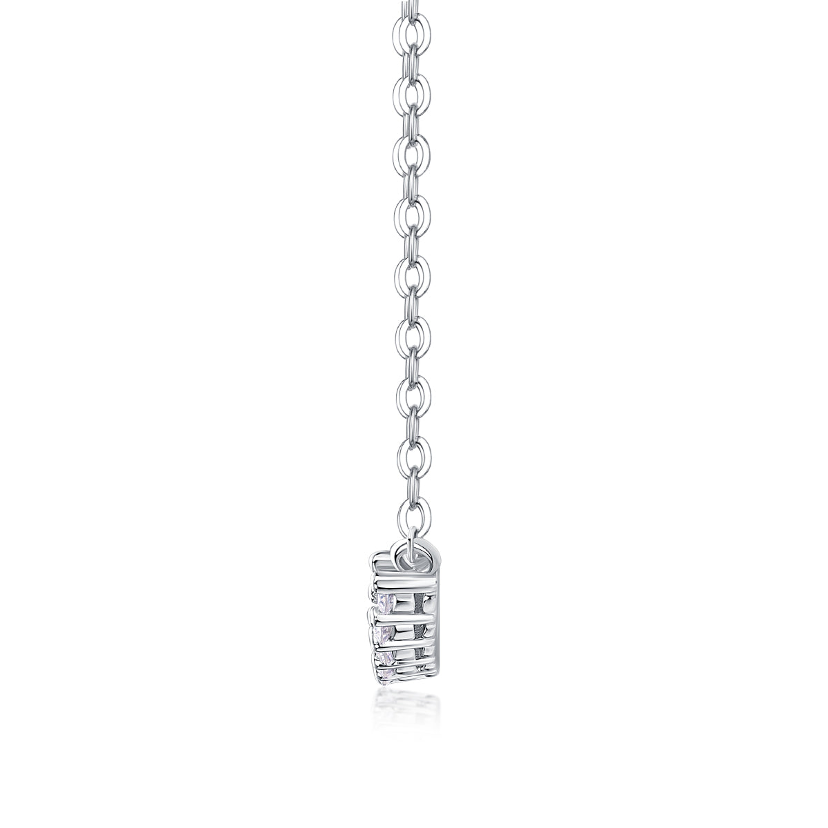 Serene Curve Moissanite Necklace